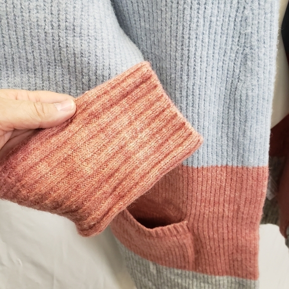 Ella Moss Kimberly Colorblock Duster Cardigan size small - Picture 5 of 13